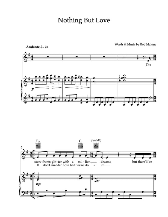 Sheet Music: Jingle Bells – Bob Malone